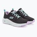 Damen Trainingsschuhe SKECHERS Arch Fit Comfy Wave schwarz/lavendel 4