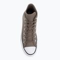 Sneaker Converse Chuck Taylor All Star Faux Leather Hi classic taupe/dark matter 5