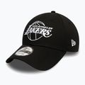 Neue Era NBA Liga wesentliche 9Forty Los Angeles Lakers Kappe schwarz