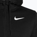 Herren Nike Dri-Fit Hooded Fitness Full Zip Fleece Sweatshirt schwarz/weiss 3