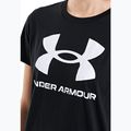 Under Armour Rival Logo Damen-T-Shirt schwarz/weiß 4