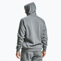 Männer unter Rüstung Rival Hoodie Pech grau Licht heather/onyx weiß Sweatshirt 5