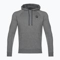 Männer unter Rüstung Rival Hoodie Pech grau Licht heather/onyx weiß Sweatshirt 8