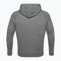 Männer unter Rüstung Rival Hoodie Pech grau Licht heather/onyx weiß Sweatshirt 9