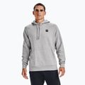 Herren Under Armour Rival Hoodie mod grau hell heather/schwarz Sweatshirt 2