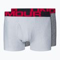 Unter Armour Männer Boxershorts Ua Tech 3In 2-Pak mod grau helles Heidekraut/Jet grau helles Heidekraut