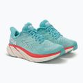 Damen Laufschuhe HOKA Clifton 8 Wide aquarell/eierschalenblau 4