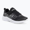 SKECHERS Microspec Texlor schwarz/silberne Kinderturnschuhe