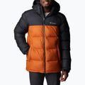 Columbia Pike Lake Hooded Herren Daunenjacke schwarz und orange 1738032