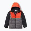 Columbia Powder Lite Hooded Rot-Grau Kinder Daunenjacke 1802901