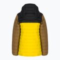 Columbia Powder Lite Hooded Kinder Daunenjacke Schwarz und Gelb 1802901 2