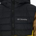 Columbia Powder Lite Hooded Kinder Daunenjacke Schwarz und Gelb 1802901 3