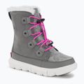 Sorel Sorel Explorer Lace quarry/bright lavender Junior Schneestiefel