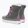 Sorel Sorel Explorer Lace quarry/bright lavender Junior Schneestiefel 3