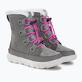 Sorel Sorel Explorer Lace quarry/bright lavender Junior Schneestiefel 4
