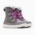 Sorel Sorel Explorer Lace quarry/bright lavender Junior Schneestiefel 9
