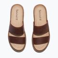 Slides Schlappen  Damen Timberland Clairemont Way dark red full grain 12