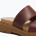 Slides Schlappen  Damen Timberland Clairemont Way dark red full grain 14