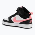 Nike Court Borough Mid 2 schwarz/sunset pulse/weiß Kinderschuhe 3