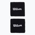 Wilson Wristband Tennisarmbänder 2 Stück schwarz. 2