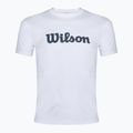 Herren-Tennisshirt Wilson Team Graphic hellweißer Schriftzug