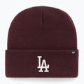 Wintermütze 47 Brand MLB Los Angeles Dodgers Haymaker dark maroon