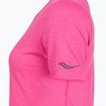 Damen Laufshirt Saucony Stopwatch SS fuchsia heather 4
