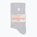 Damensocken Sweaty Betty Pilates Crew Gripper 2 pary light grey marl 2