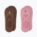Damensocken Sweaty Betty Ballet Gripper 2 pary decopink chestnutbrown