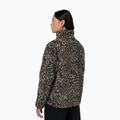 Damenpullover Sweaty Betty Plush Contrast Zip Up Fleece brown ink leopard print 3