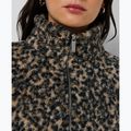 Damenpullover Sweaty Betty Plush Contrast Zip Up Fleece brown ink leopard print 5