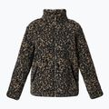 Damenpullover Sweaty Betty Plush Contrast Zip Up Fleece brown ink leopard print 7