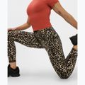 Damen-Trainingsleggings Sweaty Betty Power Piping Workout 7/8 brown ink leopard print 7