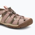 KEEN Clearwater CNX Damen Sandalen timberwolf/fawn 7