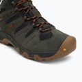Trekkingschuhe Herren KEEN Headout Mid Waterproof black olive/fossil orange 7