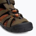 Kindersandalen KEEN Seacamp II CNX dark olive/gold flame 7