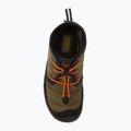 KEEN Howser II Chukka WP Junior Stiefel dunkel oliv/gold flamme 5