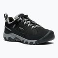 Trekkingschuhe Kinder KEEN Targhee IV Low Waterproof black/steel grey