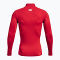 Herren Trainings-Longsleeve Under Armour Comp Mock UA Armour red/white 2