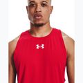 Basketball Trikot Herren Under Armour Baseline Cotton Tank 61 rot 136191-61-LG 4