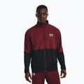 Under Armour Pique Track Herren Trainingspullover schwarz und kastanienbraun 1366202