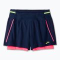 Laufshorts Damen Brooks High Point 3" 2IN1 2.0 navy/neo pink 9