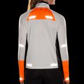 Lauf Sweatshrit Hoodie Damen Brooks Run Visible 1/2 Zip 2.0 ecru/fluoro flash/black 5