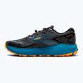 Brooks Divide 5 Herren Laufschuhe Ebenholz/blauer Saphir/orange 10