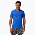 Brooks Distance 3.0 Herren Laufshirt neo blau/Brooks Logo