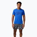 Brooks Distance 3.0 Herren Laufshirt neo blau/Brooks Logo 2