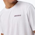 Herren-Laufshirt Brooks Graphic white/burgundy blaze/cosmic 3