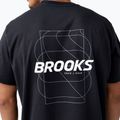 Brooks Graphic Herren Laufshirt black/white/slate grey 4