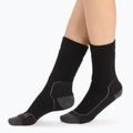 Icebreaker Damen-Trekkingsocken Hike+ Medium Crew schwarz/monsoon/mink 3