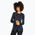 Icebreaker Damen Thermo-Langarmshirt Merino 200 Oasis Crewe Cloud Dye graphit/schwarz